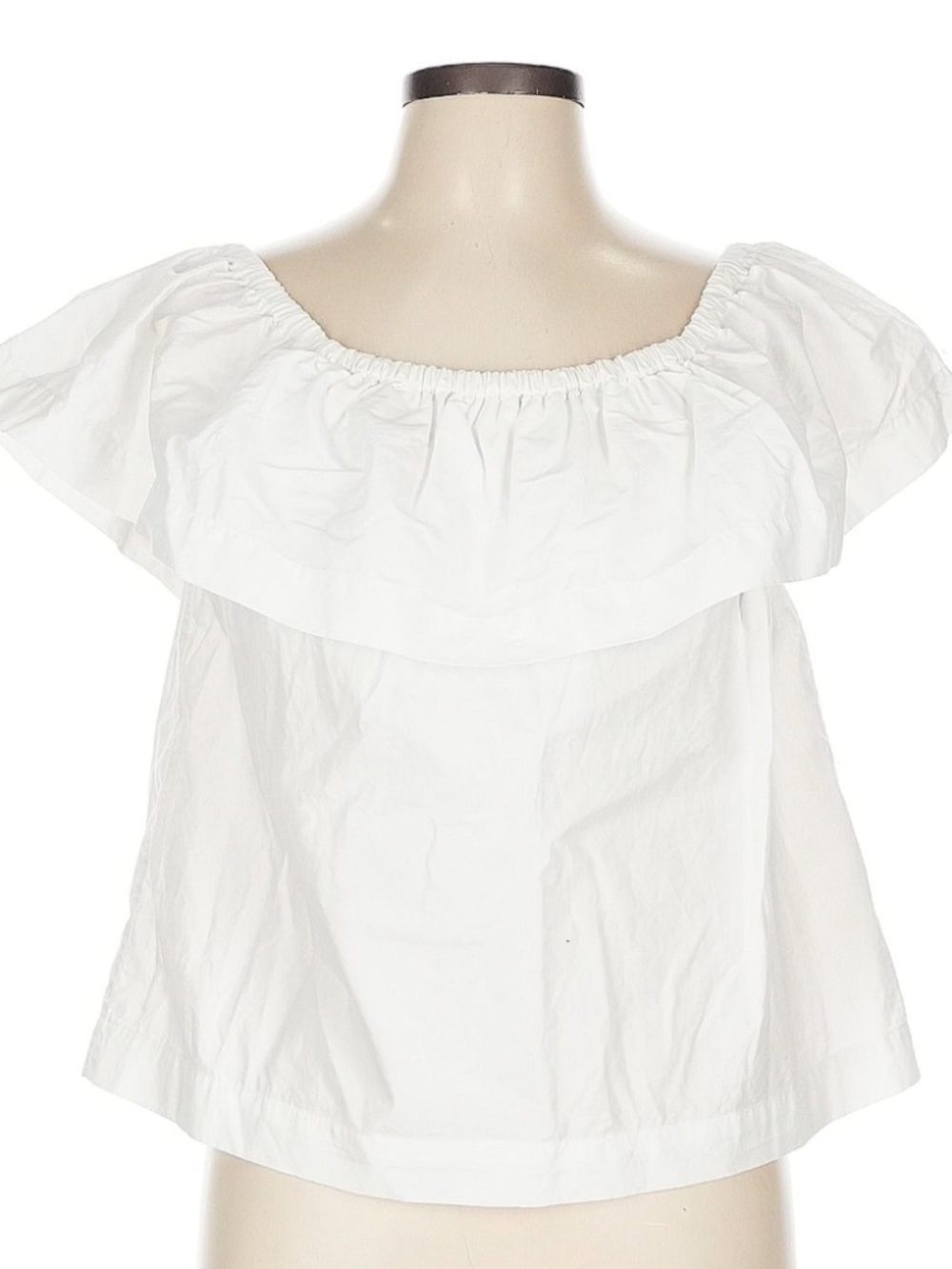 Aritzia Wilfred Summer White Off Shoulder Vacation Top Large (L)